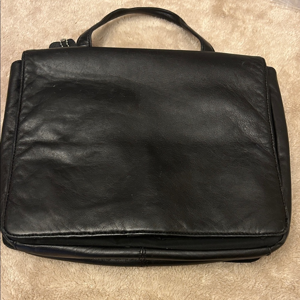 Wilsons Leather Black Small Business Attaché for Men or Women
